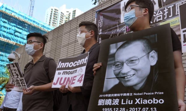 Activists mark the anniversary of Liu Xiaobo’s death