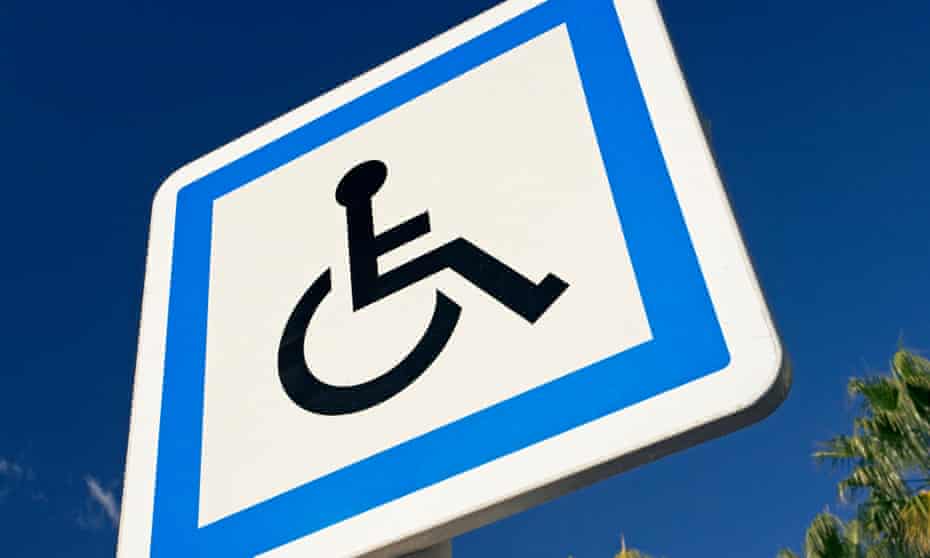 A wheelchair sign.