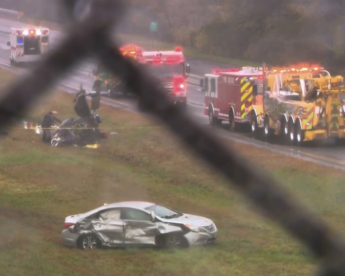 Plane crashes on to Massachusetts highway and kills two people on board