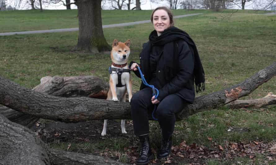 Aimée McAvoy with Momo: ‘It’s like going on holiday.’