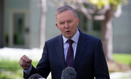 Opposition leader Anthony Albanese