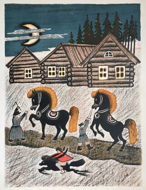 Stolen Horses, 1964 by Yuri Alekseevich Vasnetsov.