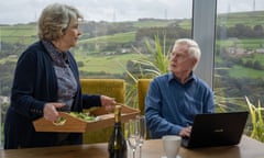 WARNING: Embargoed for publication until 00:00:01 on 18/02/2020 - Programme Name: Last Tango In Halifax Series 5 - TX: 23/02/2020 - Episode: n/a (No. 1) - Picture Shows:  Celia (ANNE REID), Alan (DEREK JACOBI) - (C) Lookout Point - Photographer: Matt Squire