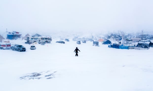 Only a few hundred water protectors have remained at the Standing Rock camp throughout the harsh winter.