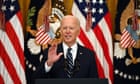 Biden pushes plan to rebuild US infrastructure as Covid cases rise - live