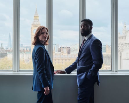 View to a kill … Grainger with Paapa Essiedu in The Capture.