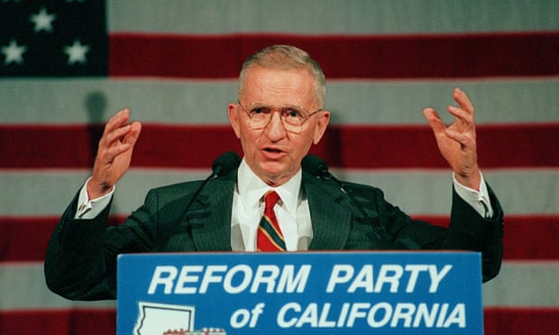 Perot in 1996. He established his Reform party in the previous year.