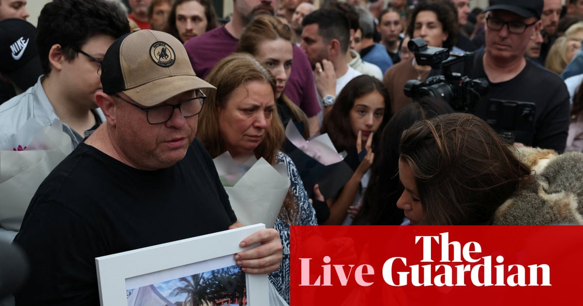 Bondi beach shooting live: father of 10-year-old victim Matilda tells vigil ‘remember her name’ as he chokes back tears