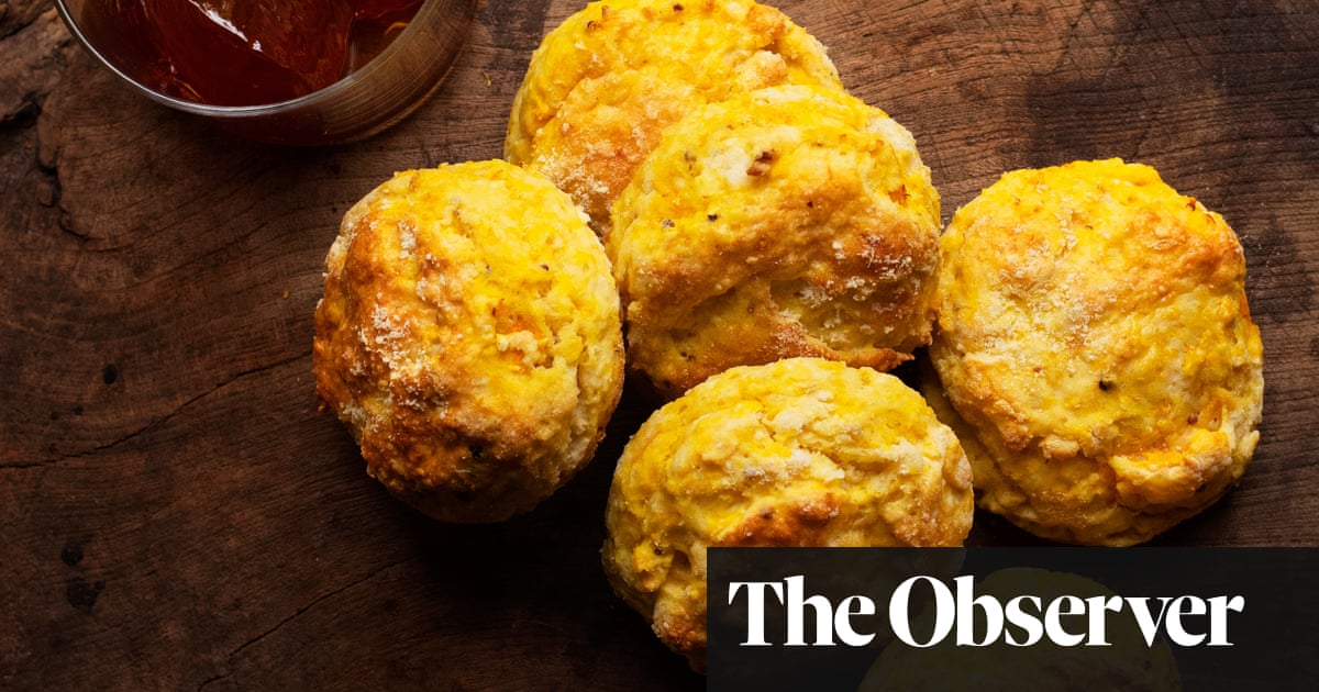 Nigel Slater’s recipes for pumpkin scones and for baked potatoes with ’nduja cream