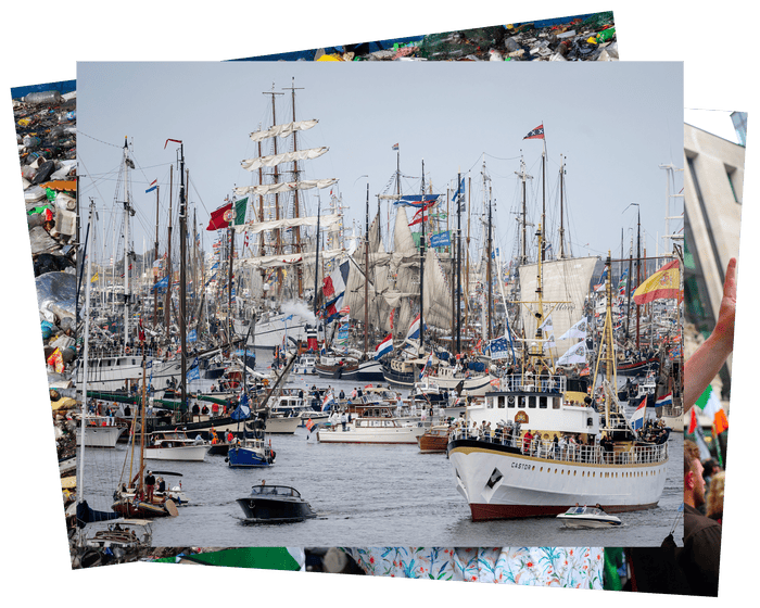 Tall ships, monsoon floods and a slackline contest: photos of the day – Wednesday