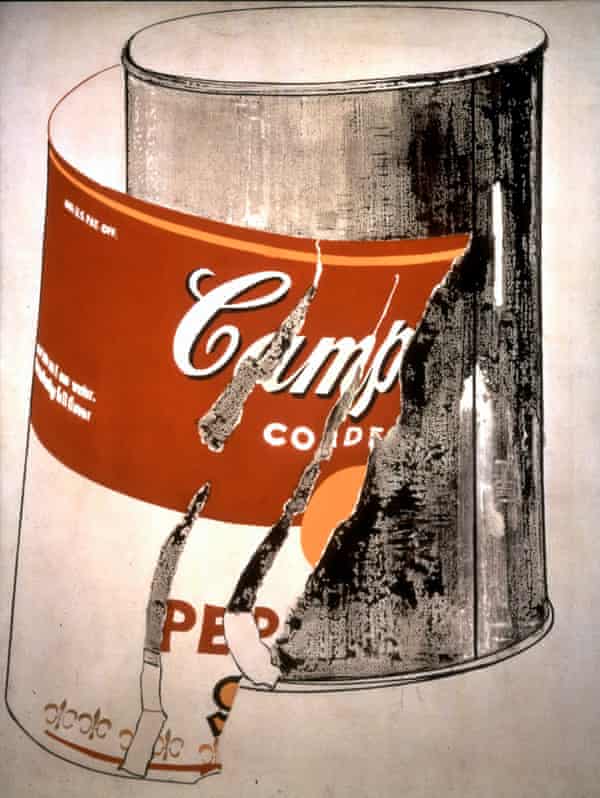 Andy Warhol's Big Torn Campbell's Soup Can (Pepper Pot) from 1962.