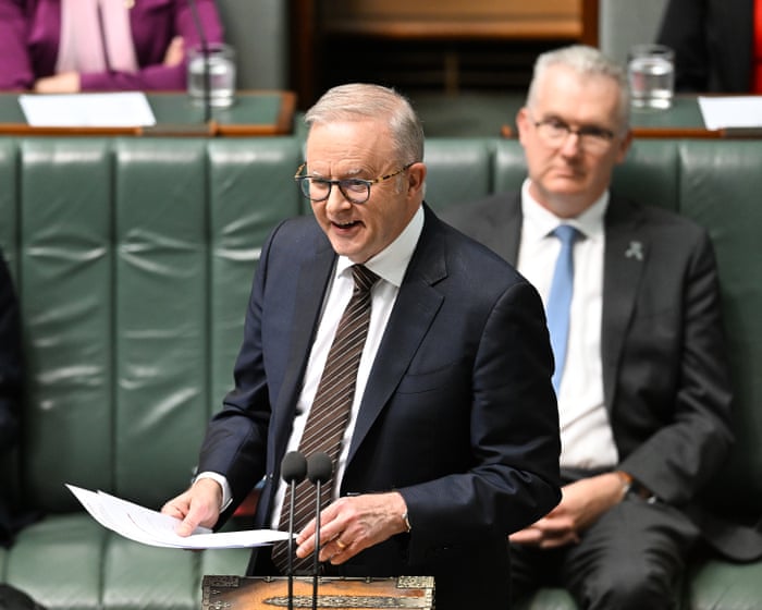 Australian politics live: PM grilled over golf club grant again as five ejected from question time; Bowen says he’s ‘triggered’ opposition