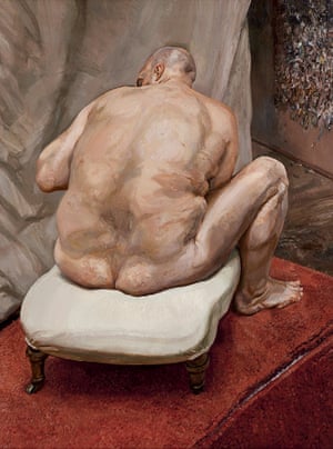 Naked Man, Back View, 1991-92 (oil on canvas)one of Freud’s many paintings of Leigh Bowery