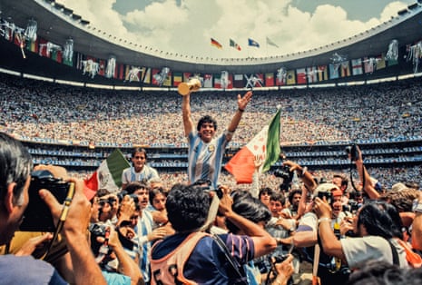 ‘He looked right into my eyes’ … Diego Maradona at the 1986 World Cup in Mexico City.