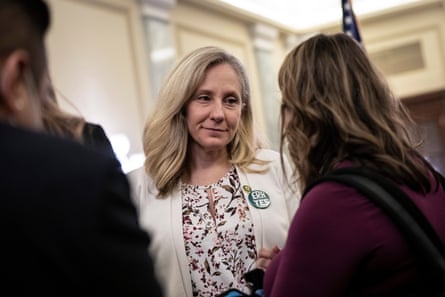 Abigail at a press conference to announce a joint resolution to affirm ratification of the Equal Rights Amendment on Capitol Hill on January 31, 2023.