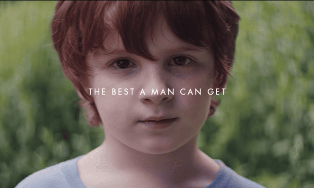 Screenshot from We Believe: The Best Men Can Be, a short film by Gillette addressing toxic masculinity.