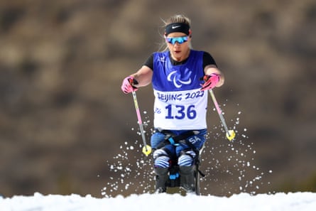 Oksana Masters participe aux Jeux paralympiques d'hiver de Pékin 2022