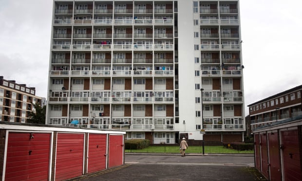 A residential tower block in an area of Lambeth