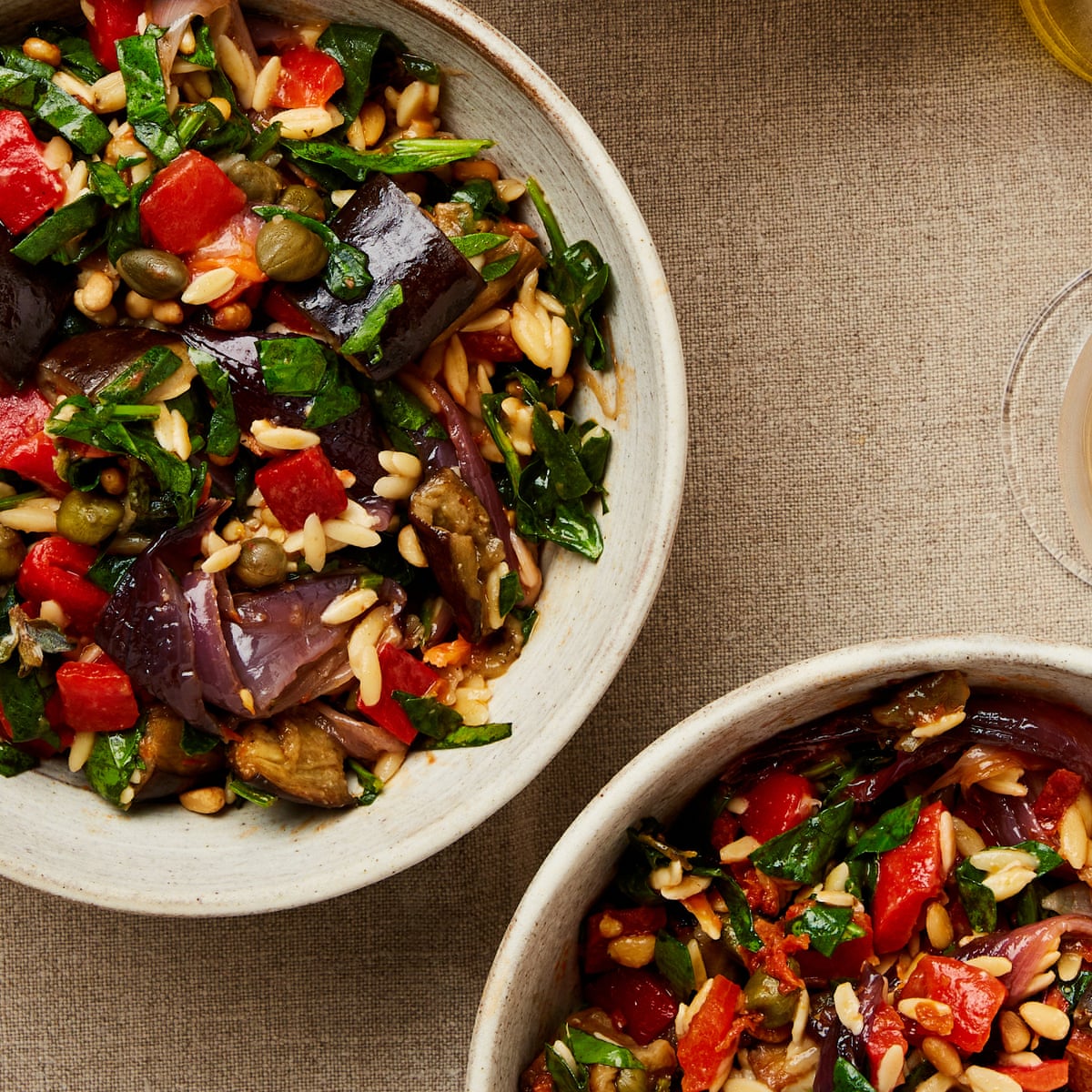 Eggplant Zucchini Recipe Roasted Eggplant And Asparagus Eggplant And Zucchini Pasta With Feta And Dill Recipe