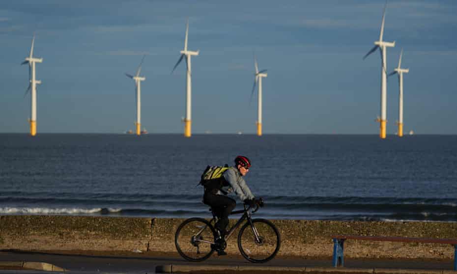 An offshore wind farm at Redcar, North Yorkshire
