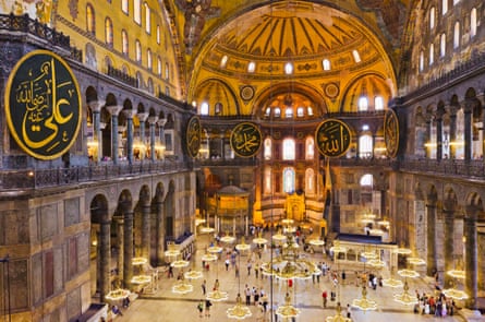 The interior of Ayasofya, now a museum.
