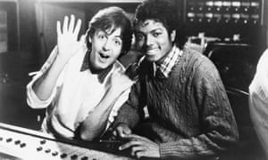 Collaborators … McCartney and Michael Jackson in 1983.