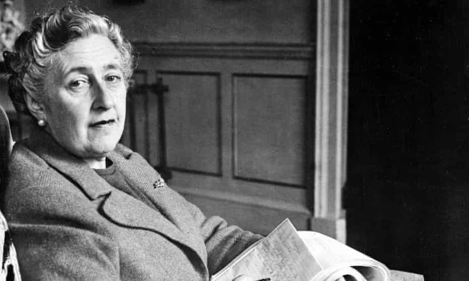 Sitting comfortably ... Agatha Christie, pictured at home in Devon in 1946.