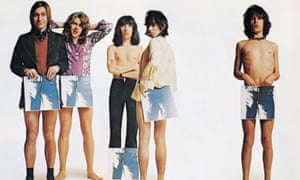 The Rolling Stones, seen with their 1971 album, Sticky Fingers