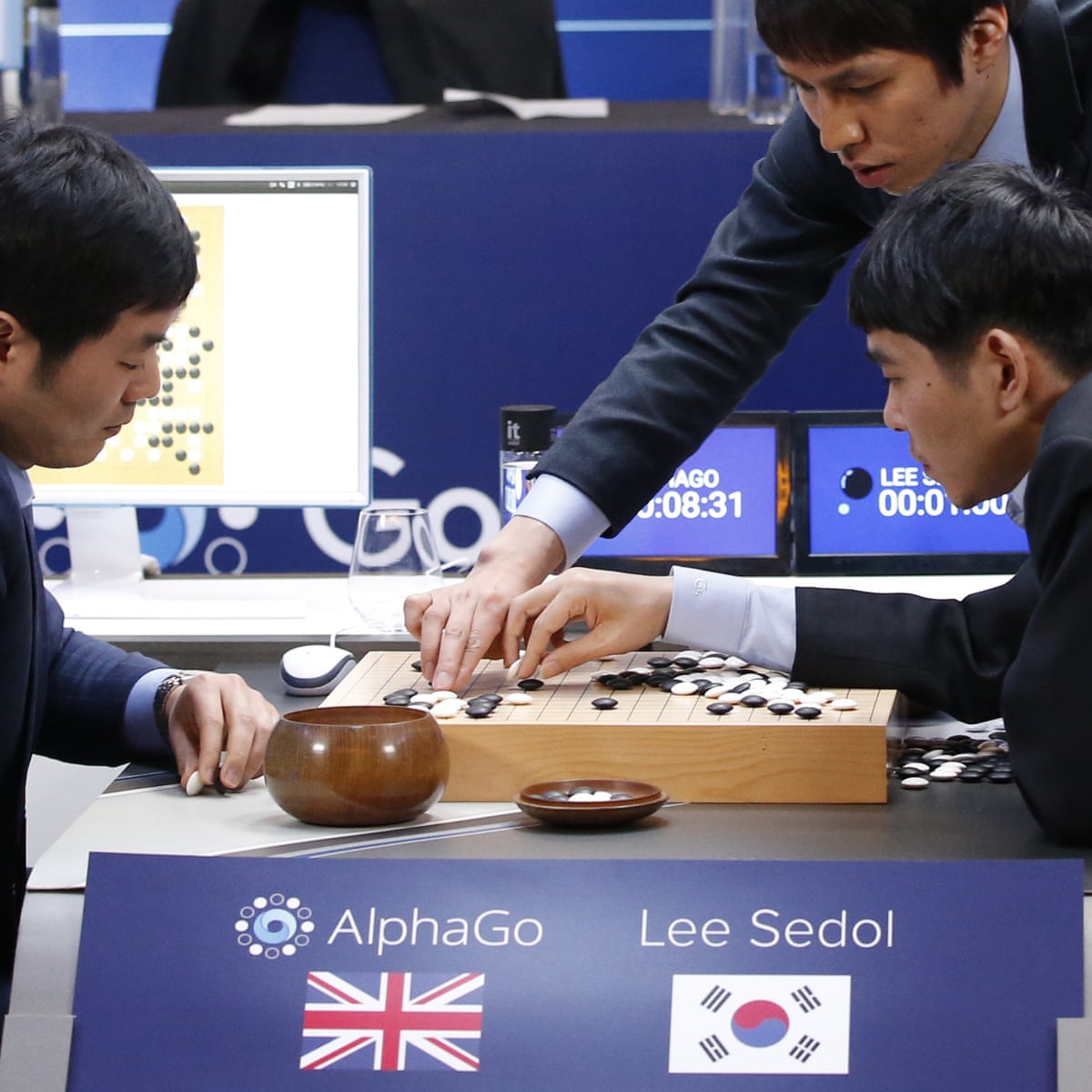 AlphaGo beats Lee Sedol in third consecutive Go game | Artificial  intelligence (AI) | The Guardian