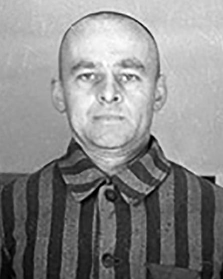 Witold Pilecki photographed in Auschwitz.