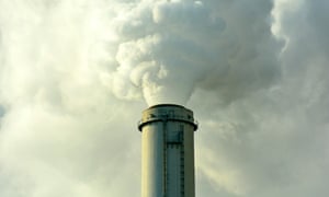 Smokestack emitting steam