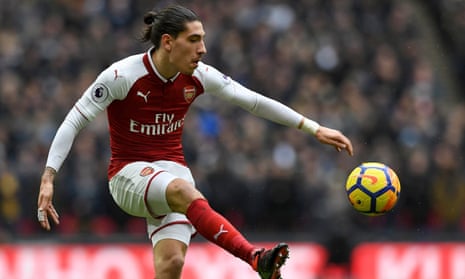 Arsenal’s Héctor Bellerín certainly has the hair to be a Real Madrid player.