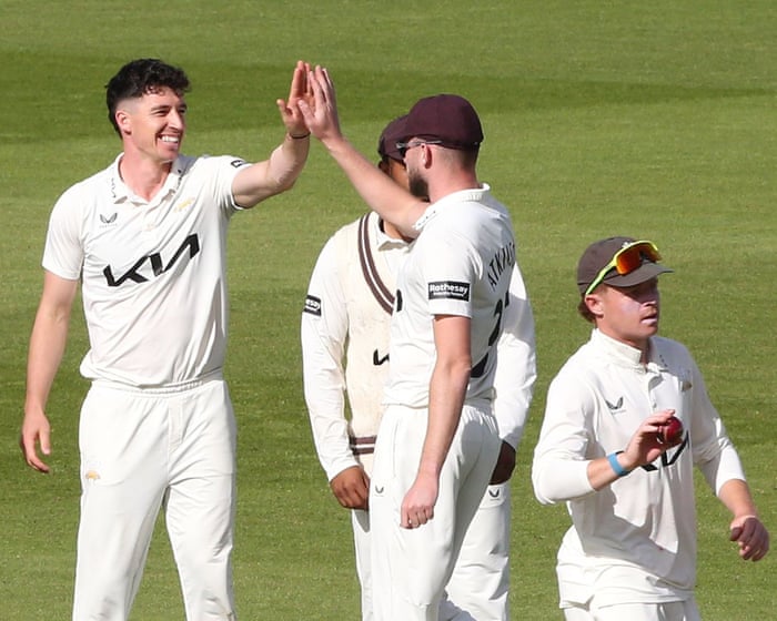 Surrey require 249 to beat Notts in title battle: county cricket, day three – as it happened