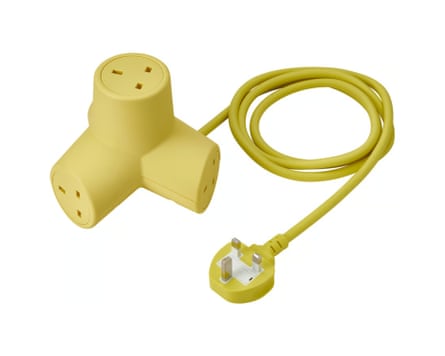 Ikea HORNFELS Extension cord, yellow, 1.8 m