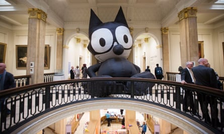 Felix the Cat, by Mark Leckey, at the Walker art gallery in Liverpool, 2016.