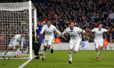 Sergio Ramos was close to joining Manchester United in the summer but proved his worth to Real Madrid with the 89th-minute equaliser against Barcelona. 