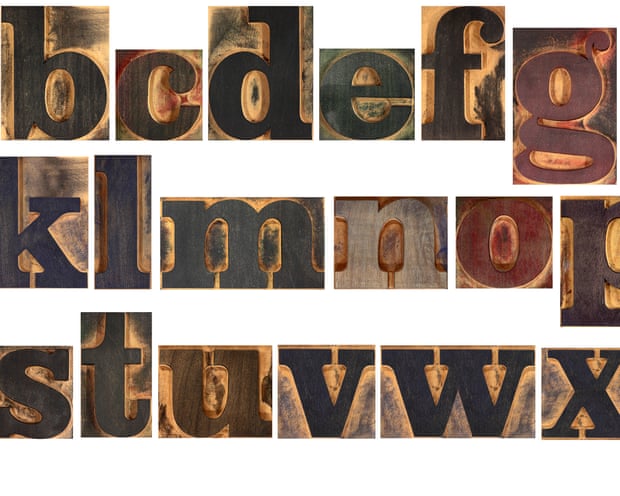 Wooden typeset