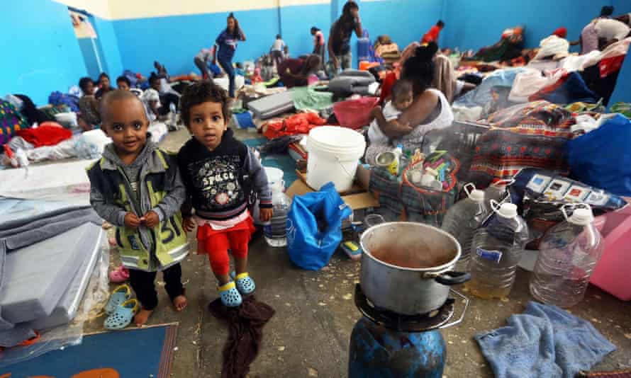 A detention centre in Zawiya, west of the Libyan capital, Tripoli.