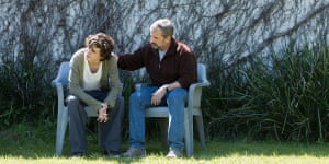 Timothee Chalamet and Steve Carell in Beautiful Boy