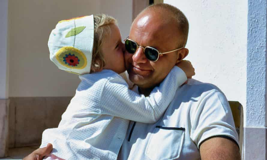 Dad and a young Dani in the Algarve