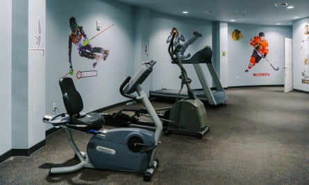 Facilities include a gym.