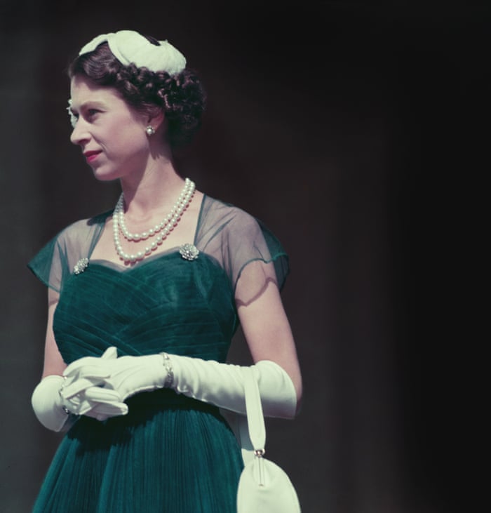 Queen Elizabeth II on the balcony of Government House in Melbourne, during her tour of Australia in March 1954.