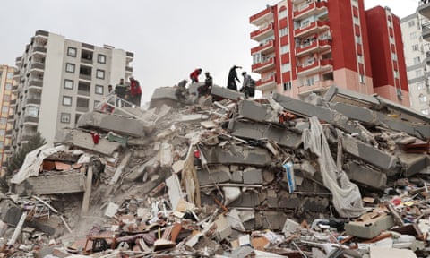 Earthquake damage in Adana, Turkey in February 2023.