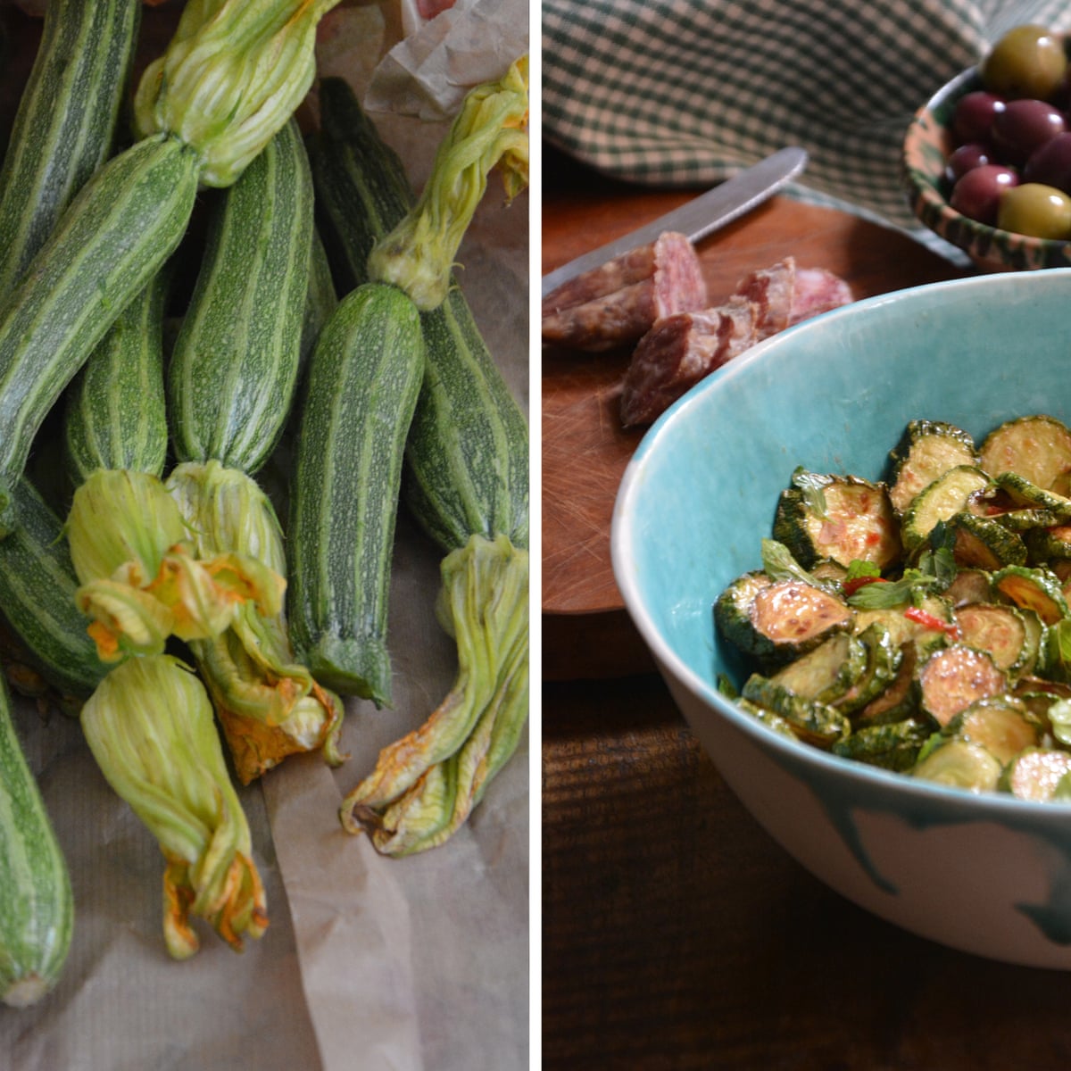 Rachel Roddy S Recipe For Marinated Courgettes With Mint And
