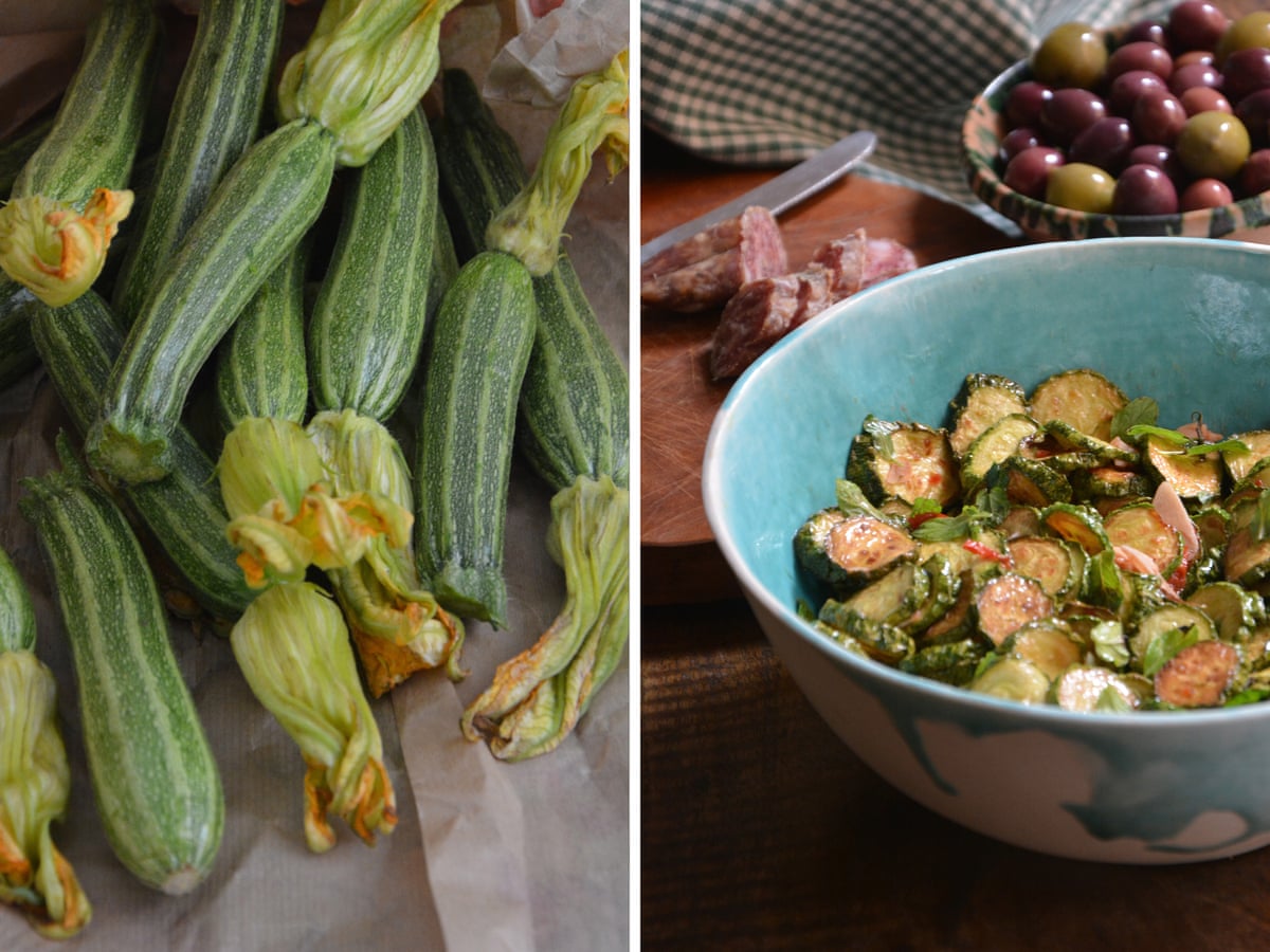 Rachel Roddy S Recipe For Marinated Courgettes With Mint And
