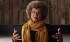Political activist and academic Angela Davis in a scene from 13th.