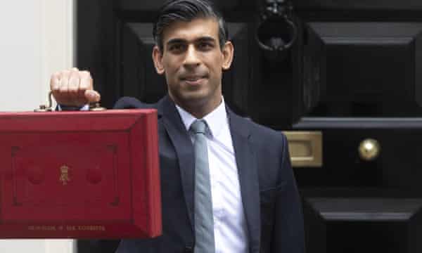 Rishi Sunak poses with red box before delivering the Autumn Budget and Spending Review