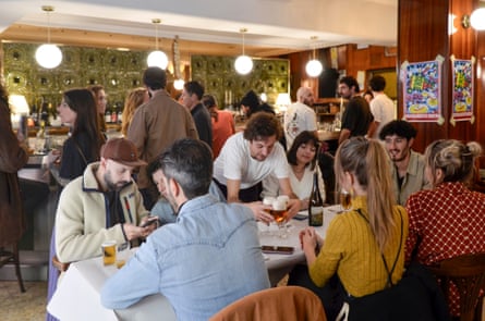 Busy restaurant in Spain