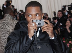 Frank Ocean at the opening of Camp: Notes on Fashion, at The Metropolitan Museum of Art, New York, USA, 6 May 2019