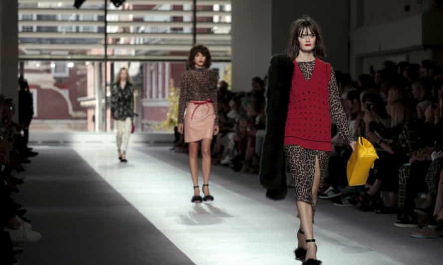 London fashion week: leopard prints make roaring comeback on catwalk ...